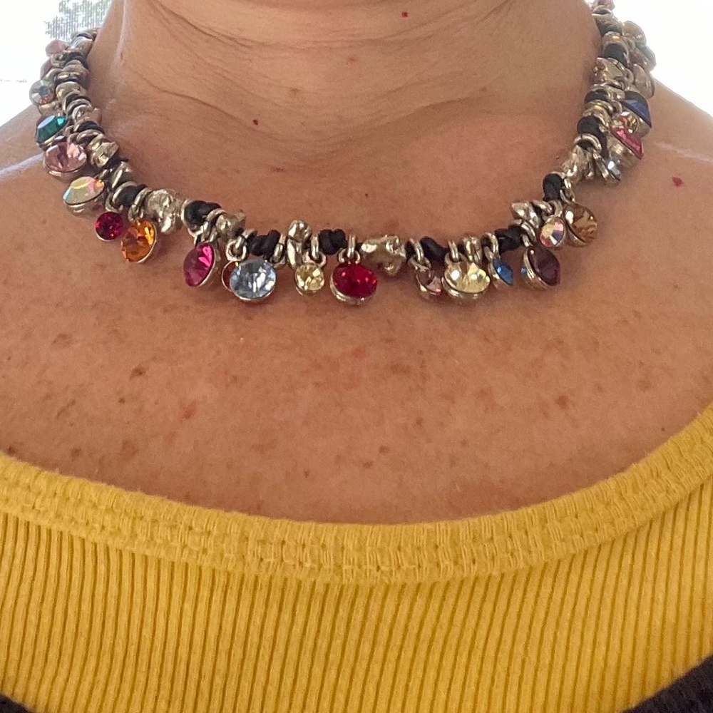 💎Otazu Swarovski Multi Color Crystal Necklace💎 - Picture 10 of 10